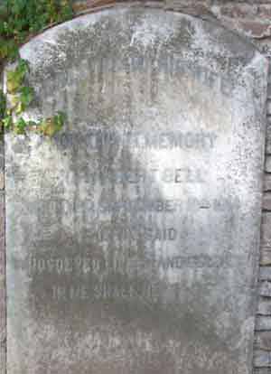 Lápida a Albert Bell